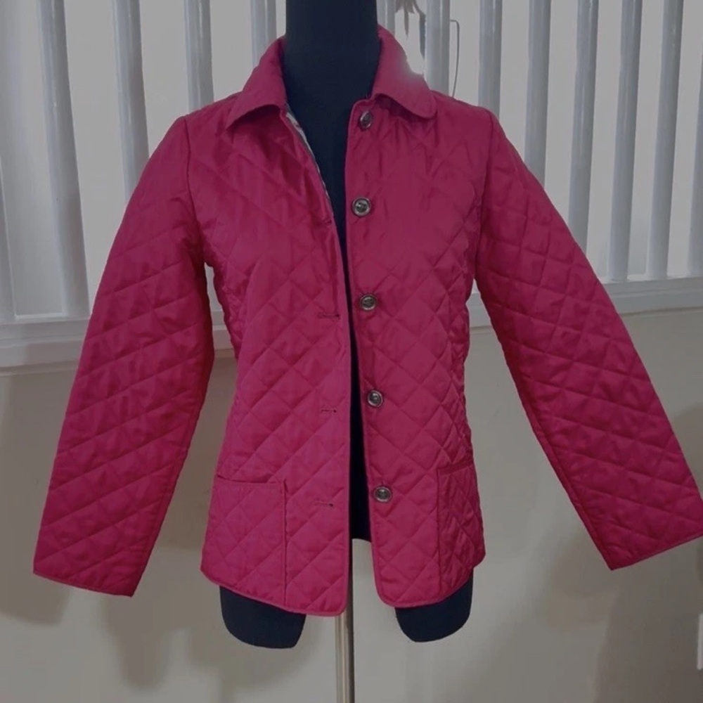 Burberry Fuchsia Quilted Women's Jacket